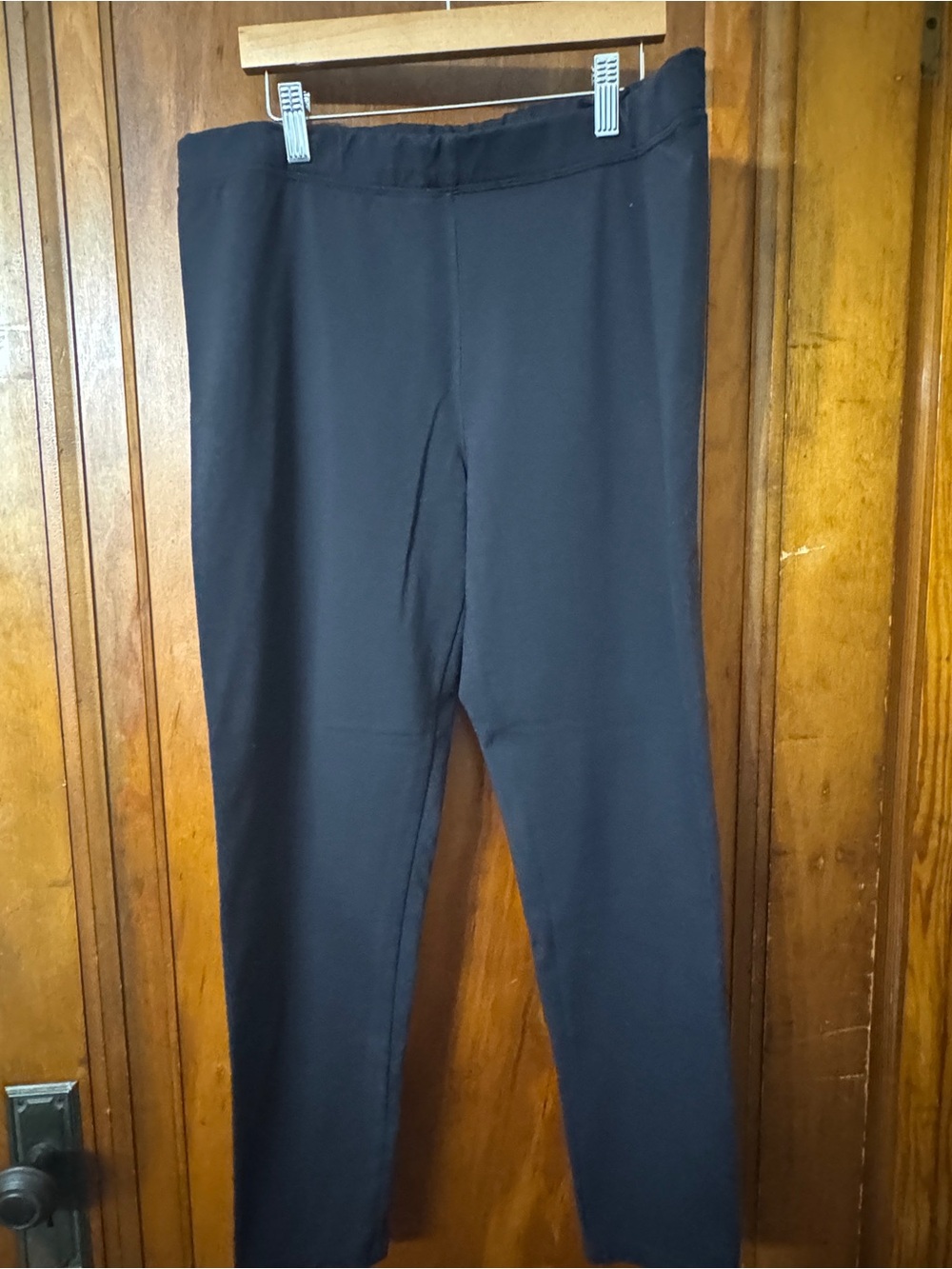 J. Crew Women's Black Pull-On Stretch leggings, Size XL